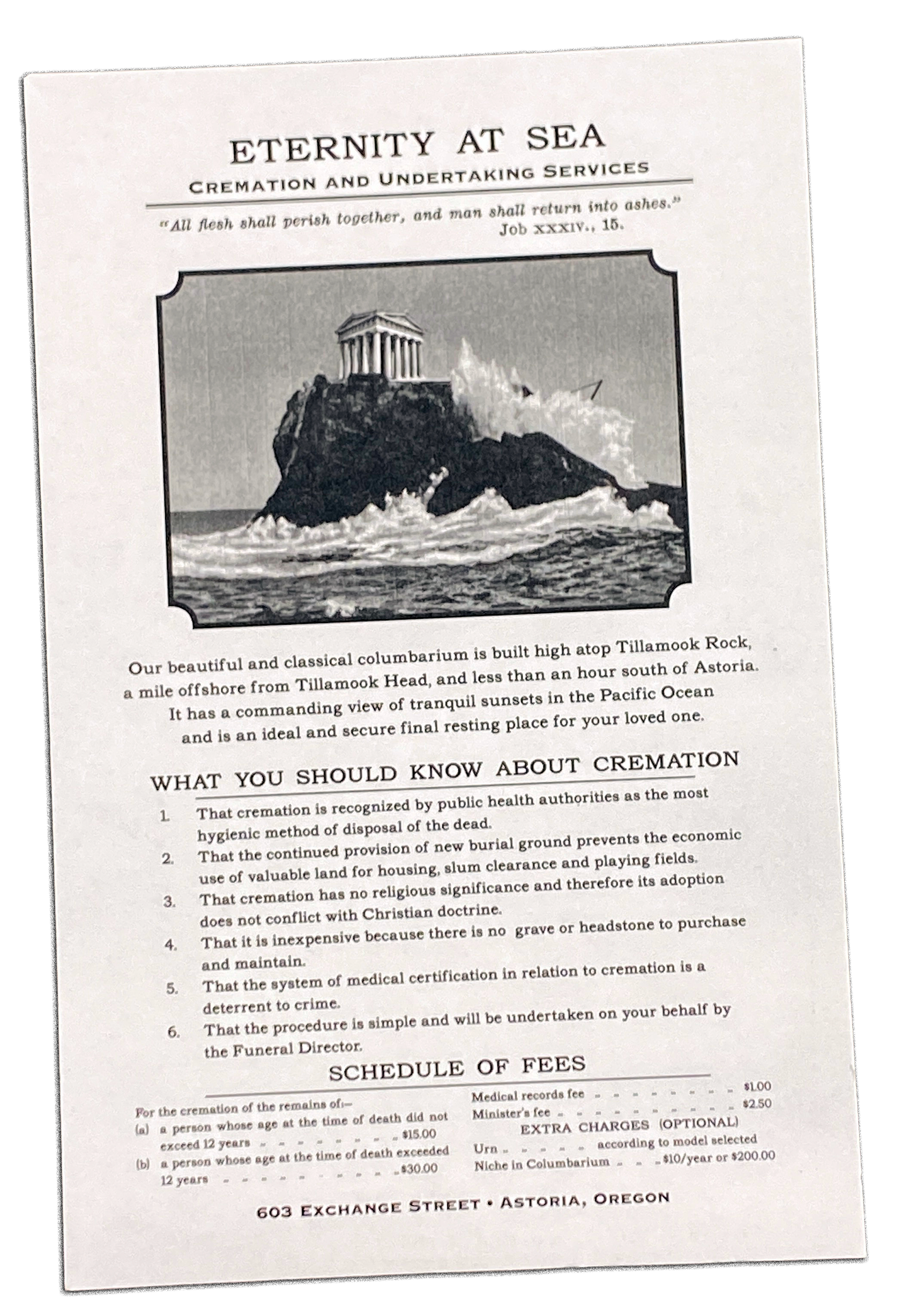 Eternity at Sea Flyer