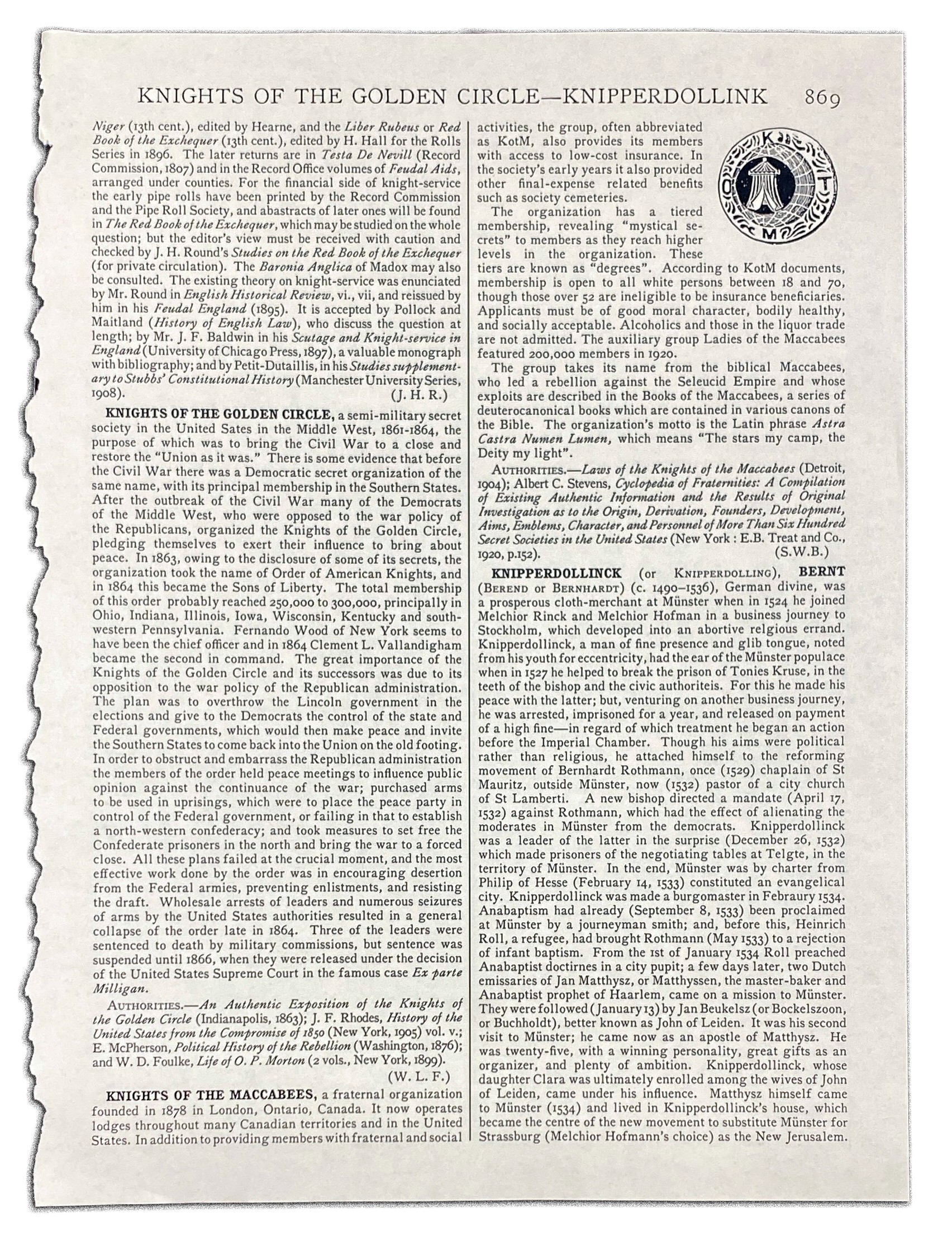 Encyclopedia article