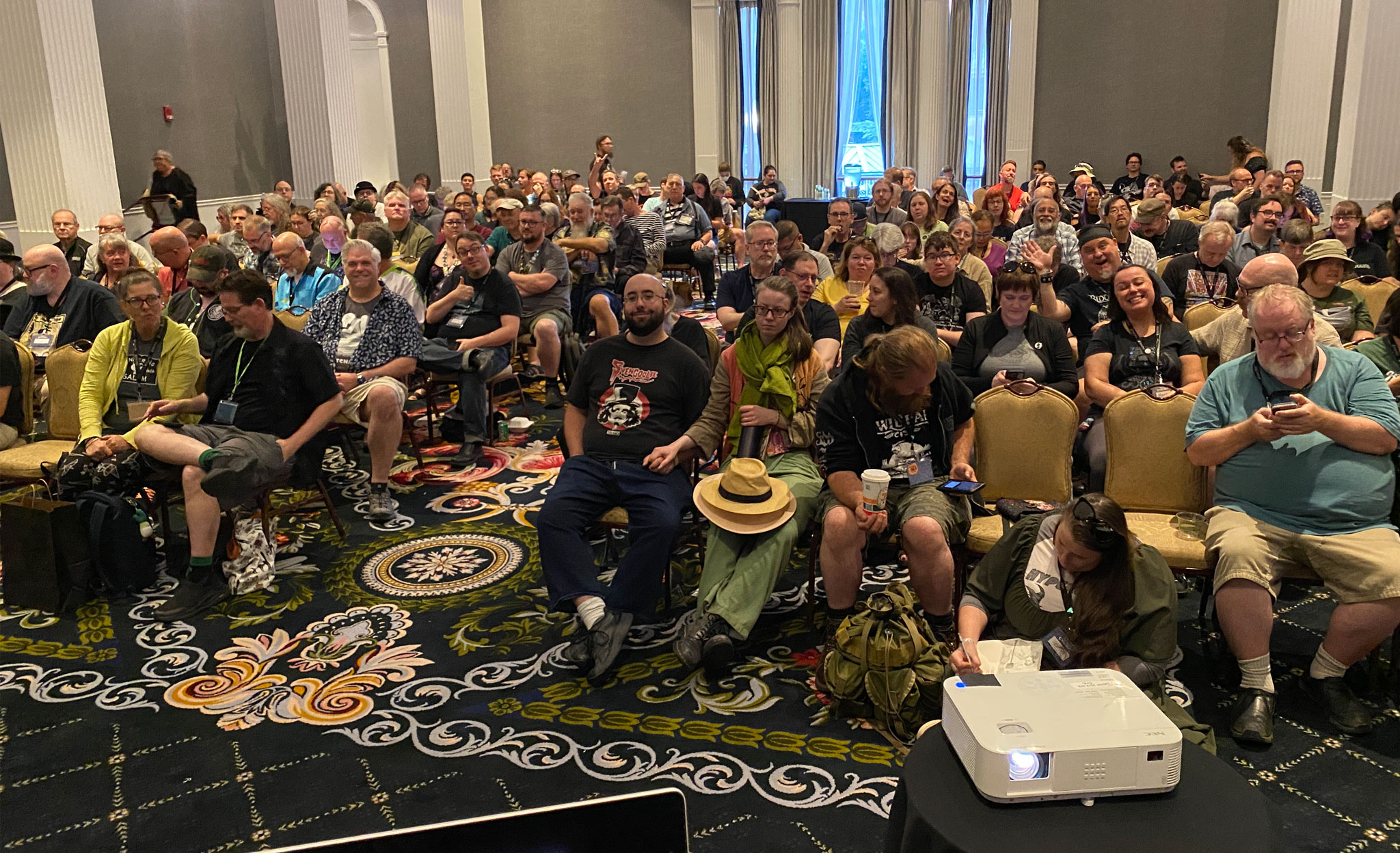 The audience for Dark Adventure Radio Theatre