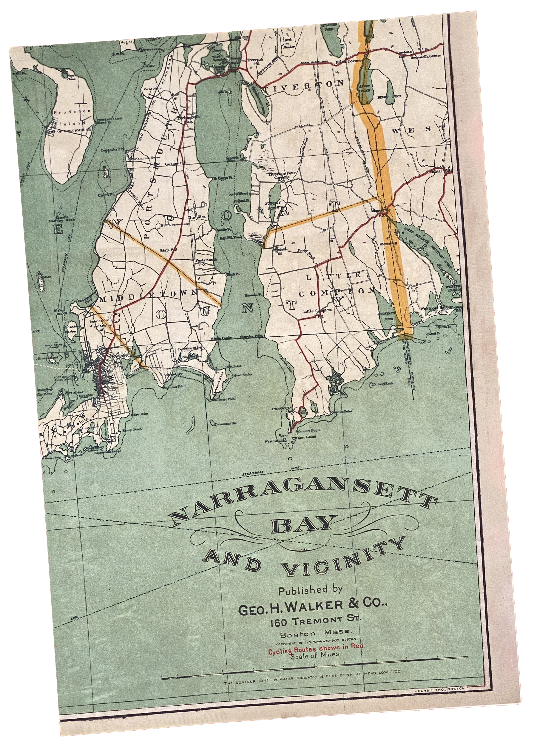 Narragansett Bay Map
